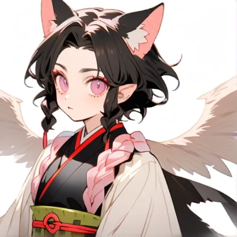 make a demon slayer character based off lilith with owl wings and cat ears