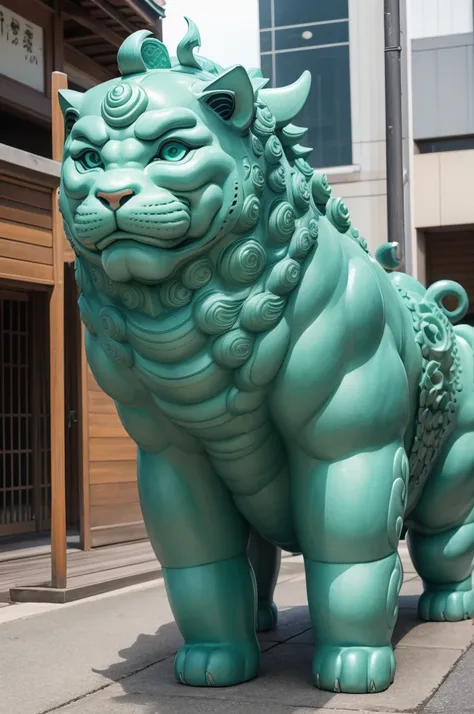 Create the humanization of Komainu