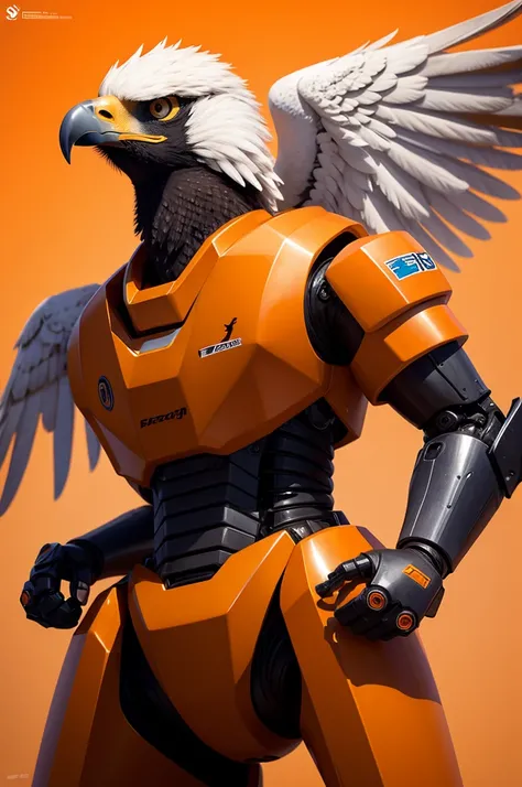 Orange robot eagle