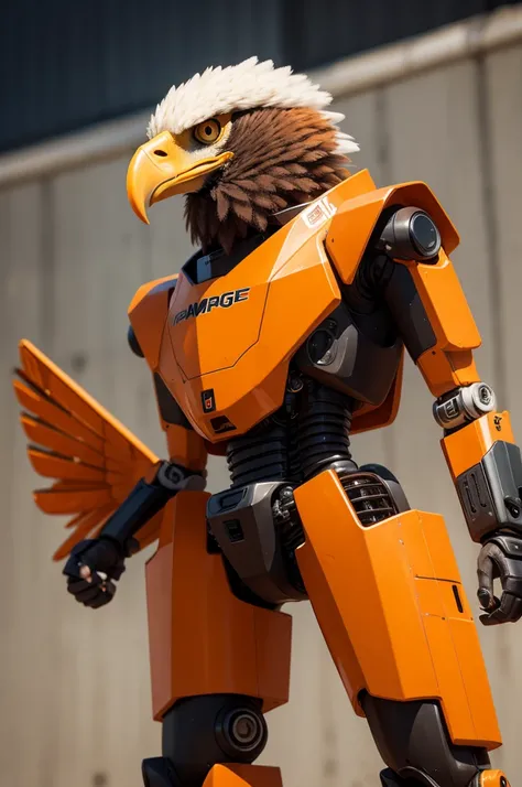 Orange robot eagle