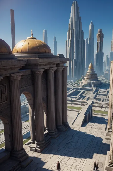 The Temple of the Sith on Coruscant, the capital of the Galactic Republic