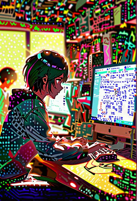 Image of a person working on a computer