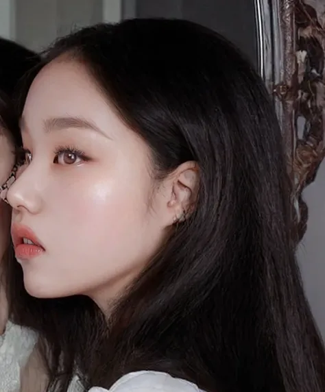 Jennie Kim face, Kim Jennie face, blackpink Jennie face, small nose, juicy lips, big eyes  