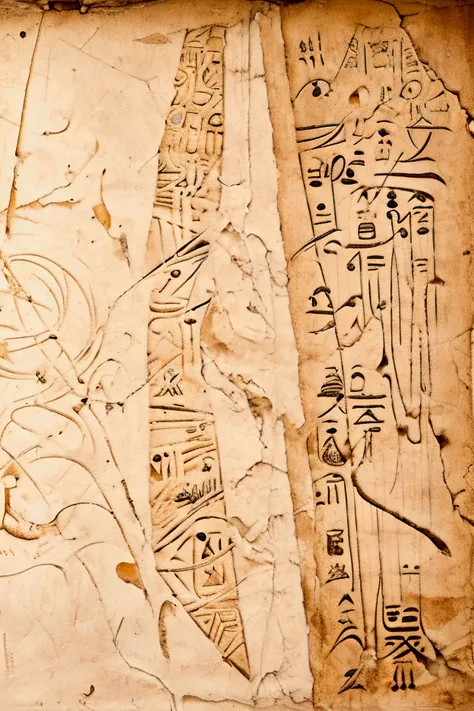 ancient Egyptian writing.