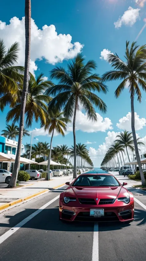 Background image: Miami Beach parking lot 