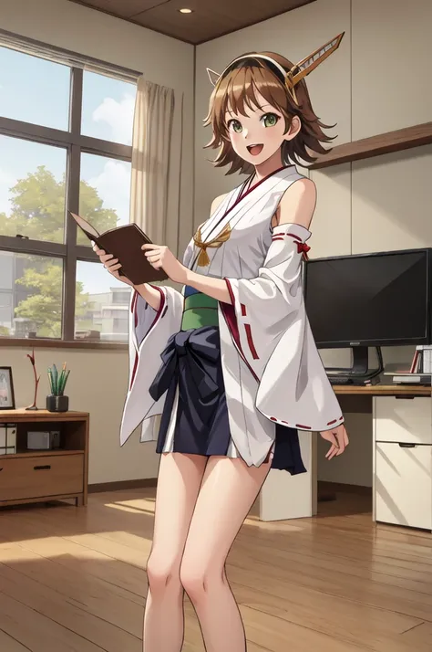 highest quality, masterpiece, high resolution, ((perfect hands, perfect legs, perfect anatomy)), ((一人in)), {hiei kai-2_fleet col...