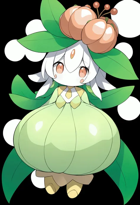 Pokémon、Pure white big breasts、Pure white skin、No mouth、Leaf Hand、Eastern Giant Flower、NSFW 、