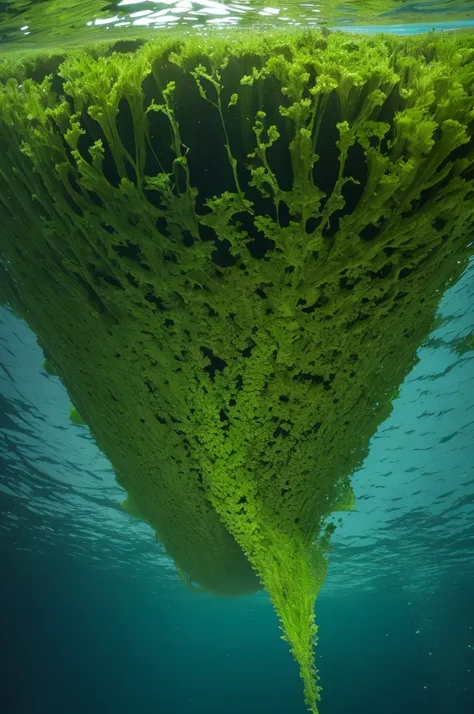 algae at the bottom of the sea