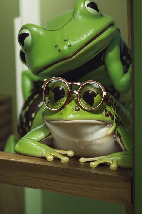 Frog with glasses 