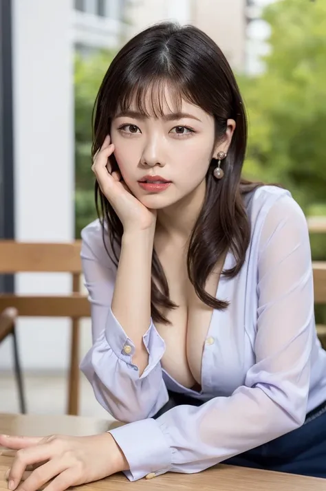 (( Cleavage Emphasis))F cute nipples、First Person View, (masterpiece:1.3), High resolution, Very detailed, Very detailed CG Unity 8k 壁紙, Realistic, photo-Realistic, RAW Photos, Beautifully detailed face, Pale skin, Realistic glistening skin, Detailed cloth...