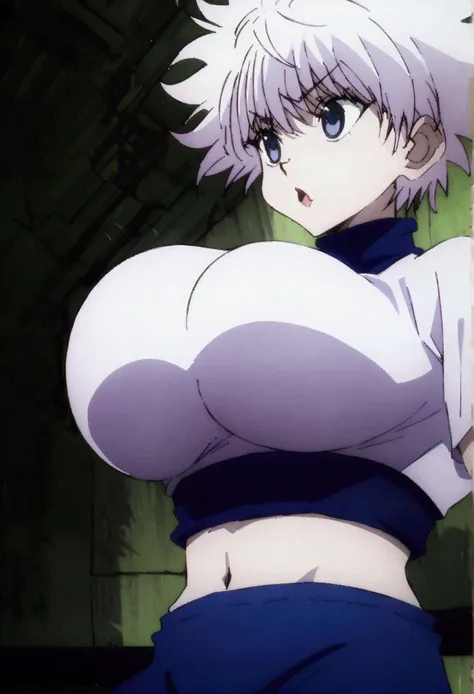 killua ahegao very big breast crop top lamia body