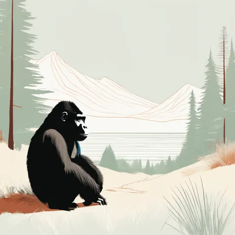 gorilla-like , sweet,art by Sophie Roach , art by Jon Klassen , art by Michael Cho , art by Sophie Roach、sunglasses,campimg