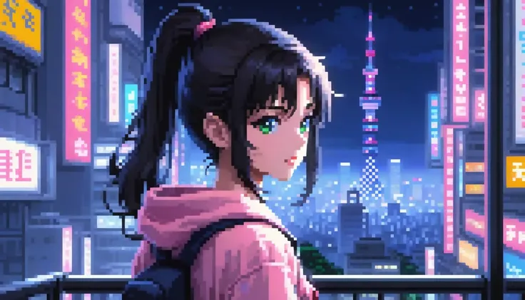 ((best quality)), ((masterpiece)), (detailed), 1girl, sexyhighest quality, masterpiece, Very detailed, Detailed Background, anime, One girl, Young girl, Sexy Girls, Black hair ponytail girl,　 Atmospheric lighting, Focus Only, close　 Depth of written bounda...