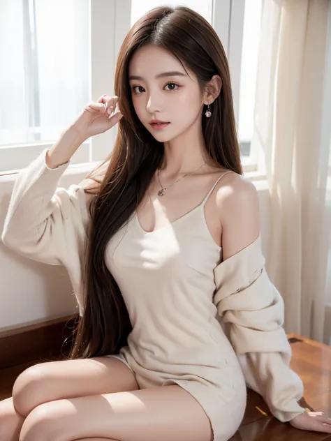  masterpiece, (((best quality, Very beautiful 8K CG wallpaper))), (((Popular hairstyles))), (Minimalist background ), (no abberations：1.5)，【Fine pores：1.5】, ((人像 - whole body))，The only woman ，(((非常优雅和beauty, Perfect details, Very detailed))), whole body, ...