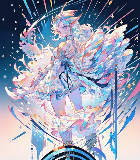 masterpiece, super high quality, ( 非常にdetailedなオリジナルイラスト),ice elf, Medium length elven ears, Pointed Ears,Around the ice, Frosty Theme,( 輝く黄colorい目:1.2), A light, cold smile, Arrogant look, Sexy Russian costume, blue crystal jewelry, Ice blue glowing tatto...