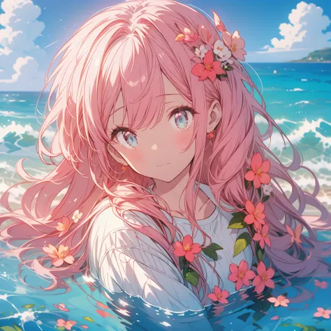 🌸、🌸、☆☆、🌊、