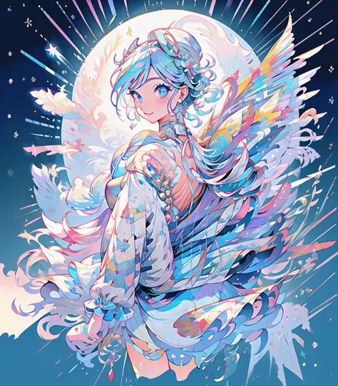 masterpiece, super high quality, ( 非常にdetailedなオリジナルイラスト),1 person,Ice Princess,Around the ice, Frosty Theme,( 輝く黄colorい目:1.2), A light, cold smile, Arrogant look, Sexy Russian costume, blue crystal jewelry, Ice blue glowing tattoo,detailed,Realistic,4K Hi...