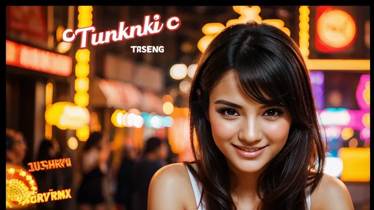 The thumbnail image is a young girl in her 30s, Elegant face, Bright smile, face as if feeling the music. Background font "Turkish pop" at the top is highlighted in bold, stylized text nhỏ hơn "2024", stylized text "Turkish Remix" at the bottom. The vibran...