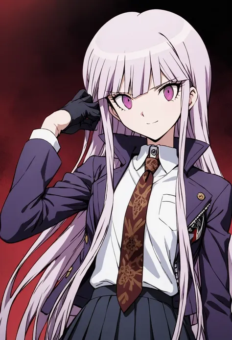 ((masterpiece,high resolution,highest quality,8k,detailed faces and anatomy))
(17-year-old girl,danganronpa,kyouko kirigiri,purp...