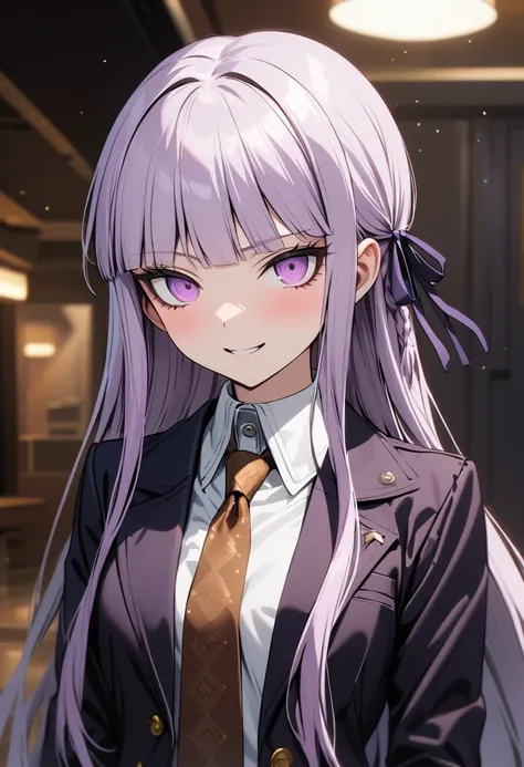 ((masterpiece,high resolution,highest quality,8k,detailed faces and anatomy))
(17-year-old girl,danganronpa,kyouko kirigiri,purp...