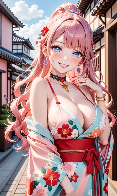 ultra-detailed, ((one girl)), (pale skin:1.4), in pastel colors gyaru, (heavy makeup), (professional lighting) hyper detailed, absurdres, 8K, Beautiful Face, (Laugh shyly), ((teasing smile:1.8)), ((Wink:1.7)), (Laugh with your mouth wide open),((Tilt your ...