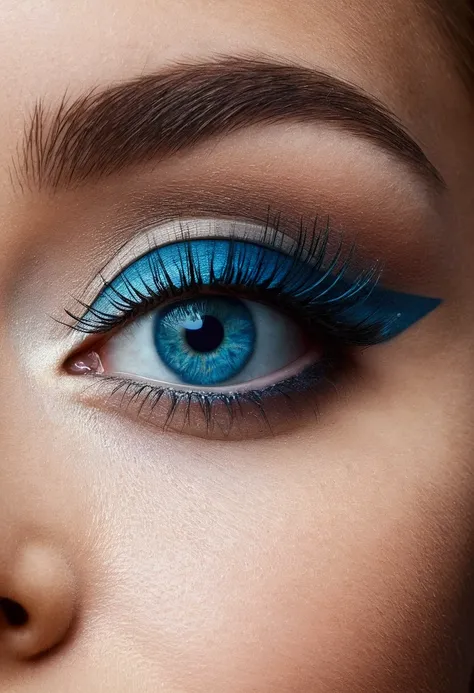 Make your eyes a little shorter, and make the blue tone more natural.