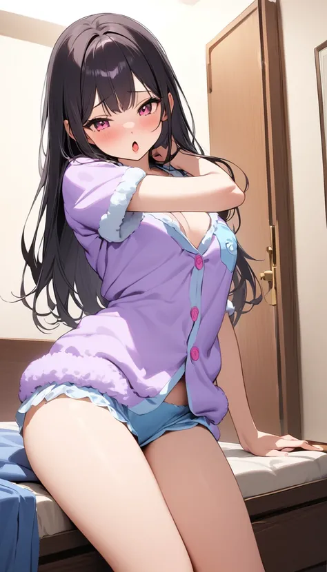 {{{{{16k,Ultra High-resolution realistic photograph of neat virgin elementary school girls in loungewear as pretty as a actress in the bedroom, The expression on a tiny elementary school girls expression at the moment she loses her virginity, elementary sc...