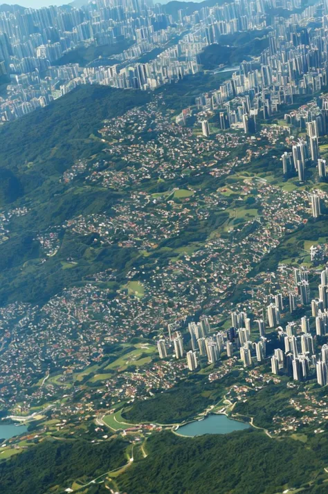 an aerial view of the cityscape of hong kong in the 1980s.