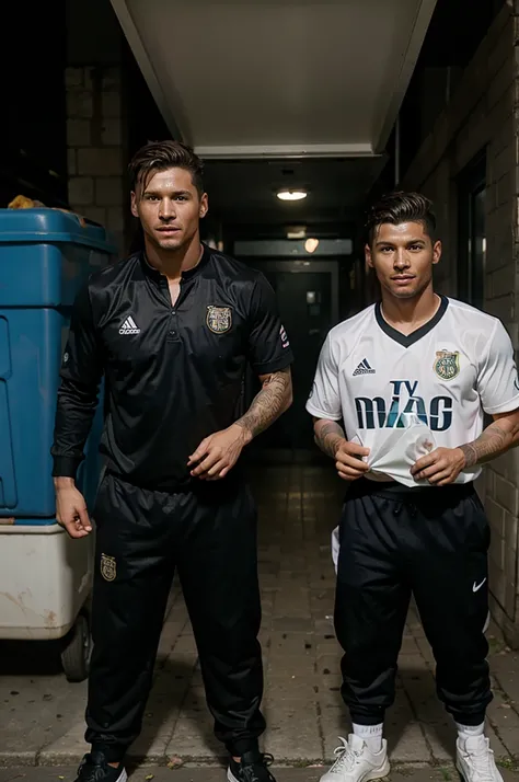 messi and ronaldo become garbage men