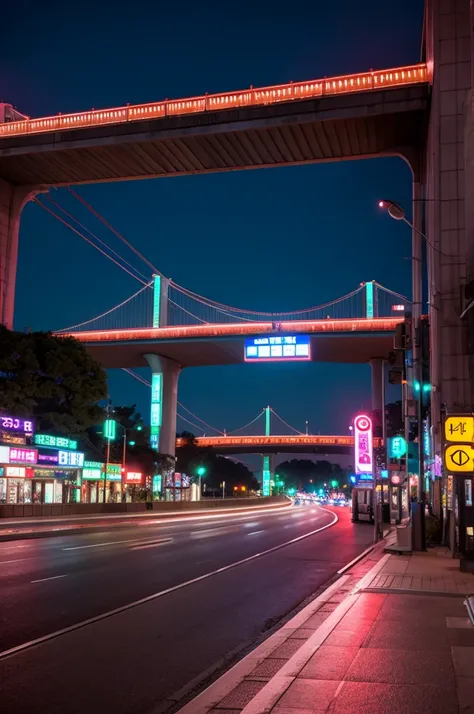 Metropolitan Expressway Neon Minato Ward