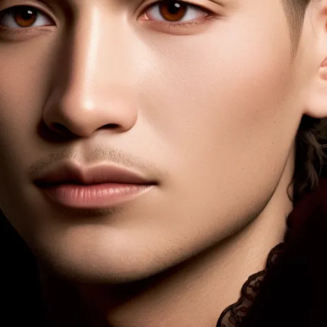 A young man, detailed face of an asian boy, beautiful  face and beautiful face, anato finstark. perfect faces, clean-shaven face, beautiful  face, zoomed in, clean clean-shaven face, beautiful chad chin, close up face, inspired by Oka Yasutomo