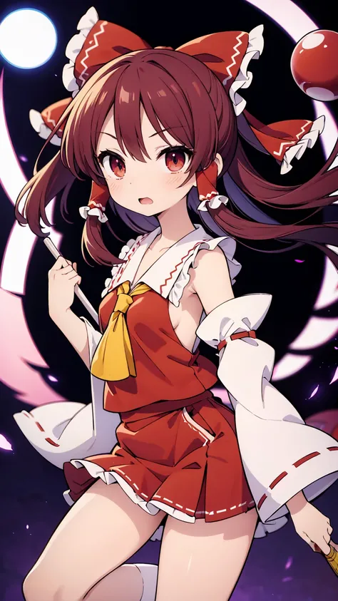 Physical Appearance Hair: Reimu has long, raven hair that she typically ties up in twin buns. Her hair is sometimes depicted as being slightly wavy or curly. Eyes: Reimus eyes are a bright shade of red. Face: Reimu has a small, pointed nose and a delicate ...