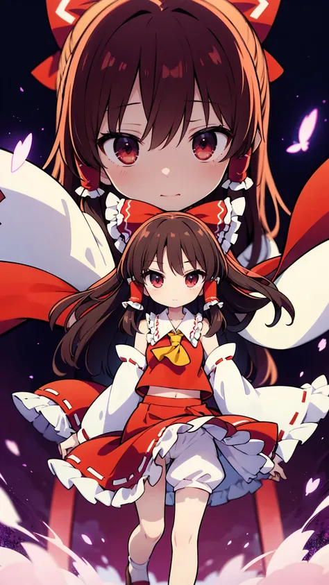 Physical Appearance Hair: Reimu has long, raven hair that she typically ties up in twin buns. Her hair is sometimes depicted as being slightly wavy or curly. eyes: Reimus eyes are a bright shade of red. Face: Reimu has a small, pointed nose and a delicate ...