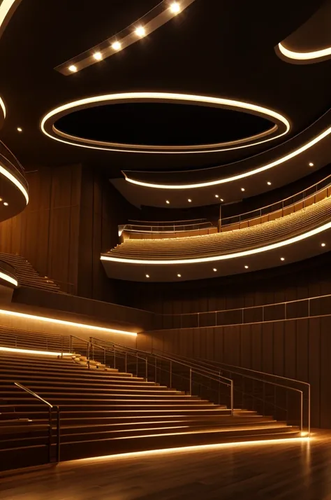 Professional 3d architecture rendering design of modern and minimal liner lighting similar musicals nuts 