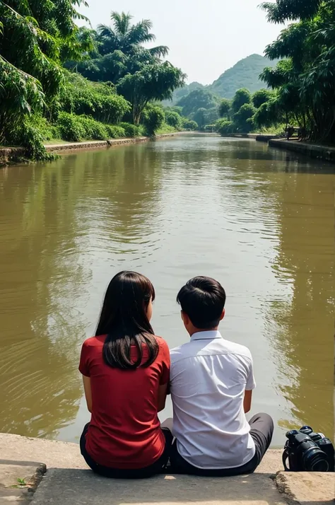 haẏē
Translate text with your camera
A boy and a girl are sitting by the river, separated from each other