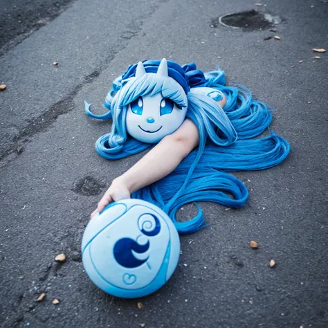 Princess Luna decapitated head on the ground 