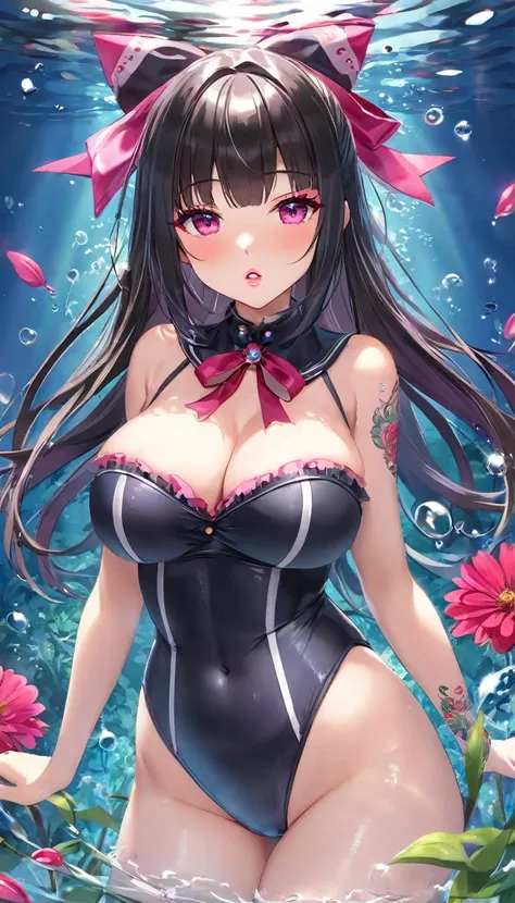 {{{{{16k}}}}}, {{{{{Unique atmosphere in the middle of the transition from girl to sexy woman, transforming a Japanese girl with a cutely pussy into her facial rank to the SSS rank of top-notch pretty actresses, She is in a Cylindrical aquarium filled with...