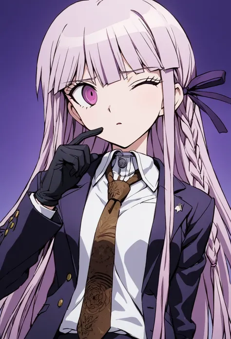 ((masterpiece,high resolution,highest quality,8k,detailed faces and anatomy))
(17-year-old girl,danganronpa,kyouko kirigiri,purp...