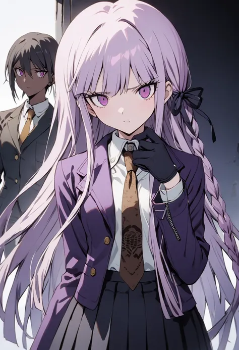 ((masterpiece,high resolution,highest quality,8k,detailed faces and anatomy))
(17-year-old girl,danganronpa,kyouko kirigiri,purp...