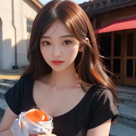 Araffe girl in a yellow shirt holding a coffee cup, Lalisa Manoban, Tzuyu from two times, Korean girl, beautiful south korean women, หญิงKorean girlที่งดงาม, cute korean stars, cute vtuber house, หญิงKorean girlที่สวยงาม, Trending at cgstation, Headshot pr...