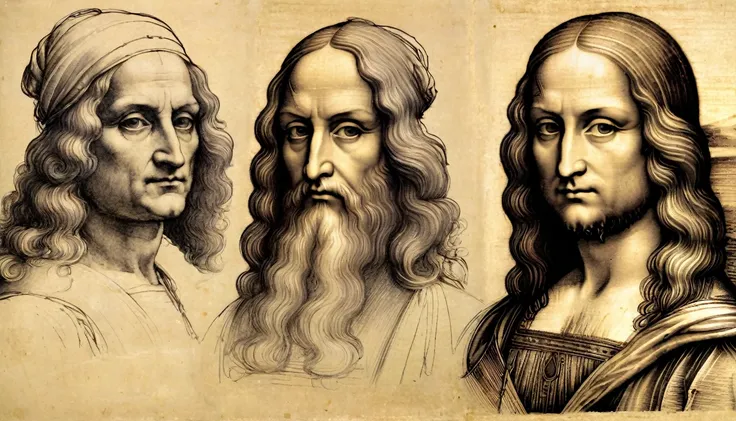 elice sketches, Leonardo da Vinci