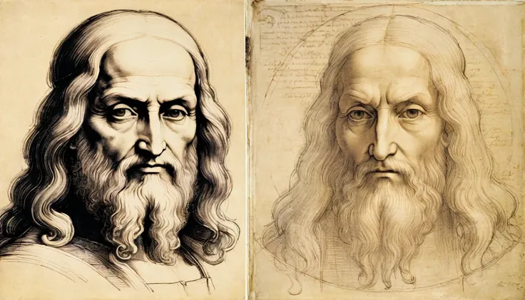 elice sketches, Leonardo da Vinci