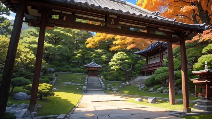 Ryoanji Temple Garden　Dry Landscape　Shishiodoshi