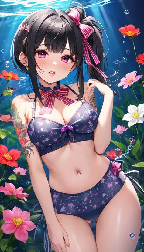 {{{{{16k}}}}}, {{{{{Unique atmosphere in the middle of the transition from girl to sexy woman, transforming a Japanese girl with a cutely pussy into her facial rank to the SSS rank of top-notch pretty actresses, Shes in a cylindrical aquarium filled with f...