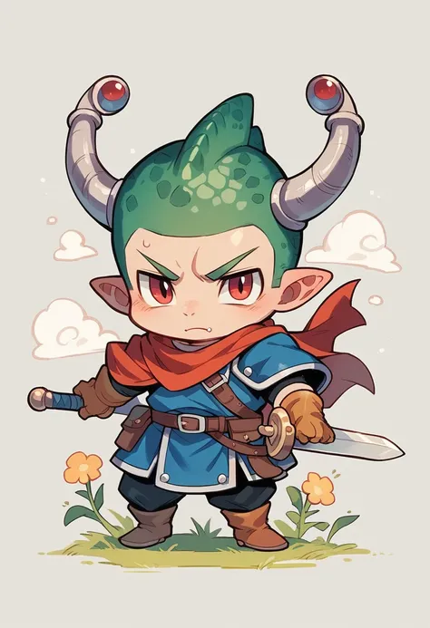 Chibi-e, boy, Adventurer,Dragon Quest,sword