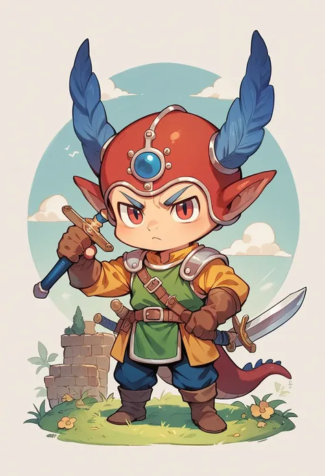 Chibi-e, boy, Adventurer,Dragon Quest,sword