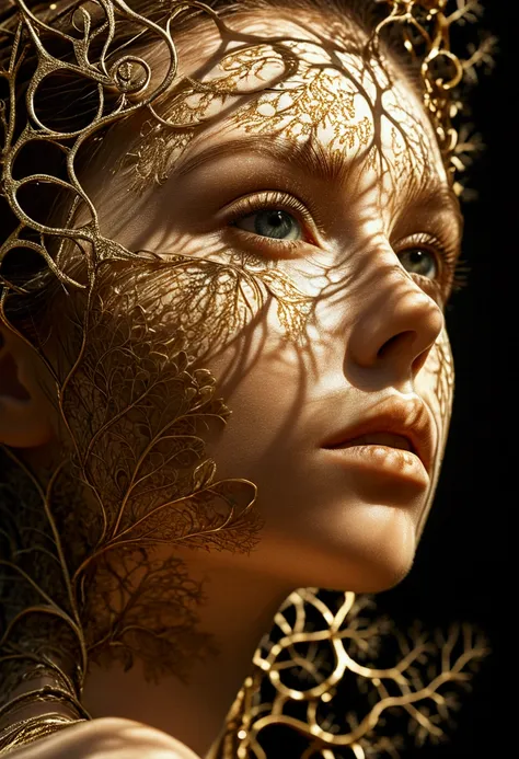 Beautiful face girl、First Love、The time has come to show the answer to those who do not know the meaning of eternity、Ultramarine Weather、Don&#39;t stop the summer、Psychedelic Art、(Fractal Art、Zendangle Art:1.2)、Highest quality、Ultra-detailed、Intensive、Gold...