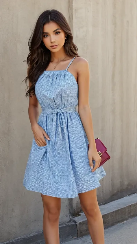 Beautiful girls with fashionable dresses
