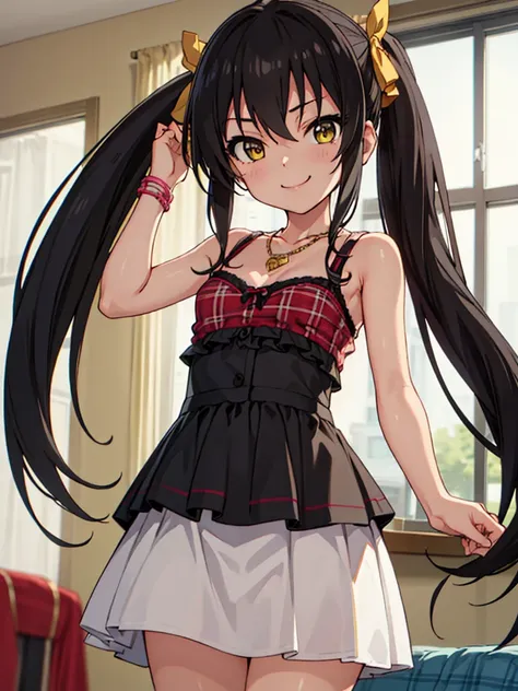 masterpiece, best quality, matoba_risa_theidolmastercinderellagirlsu149, solo, 10yo, (petite), black_hair, long_hair, twintails,...