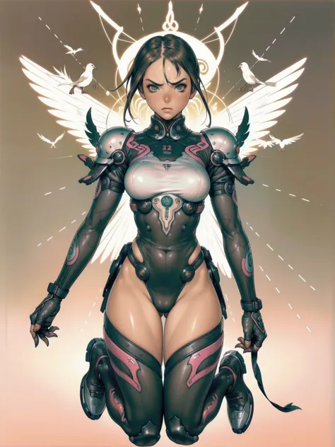 (((Juri Street Fighter))), ((best qualityer)), (((Angry))), (((slim))), (Muscles), (((fit body armor suit))), ((Perfect masterpiece)), (detailded: 1.4), (absurdrez), (((long hair with heavy bangs covering the entire forehead))), (((full body fitness, Venom...